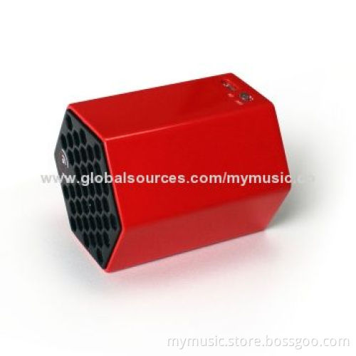 Simple and Fashionable Portable Bluetooth Mini Speaker with Hexagon Shape and 2.0W Output